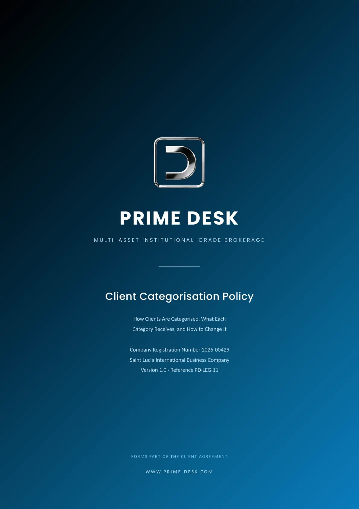 Client Categorisation Policy cover
