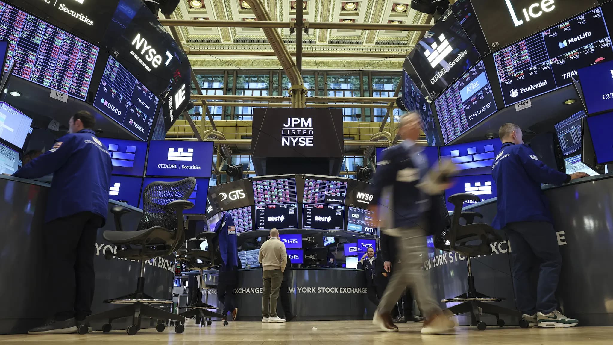Market trading floor